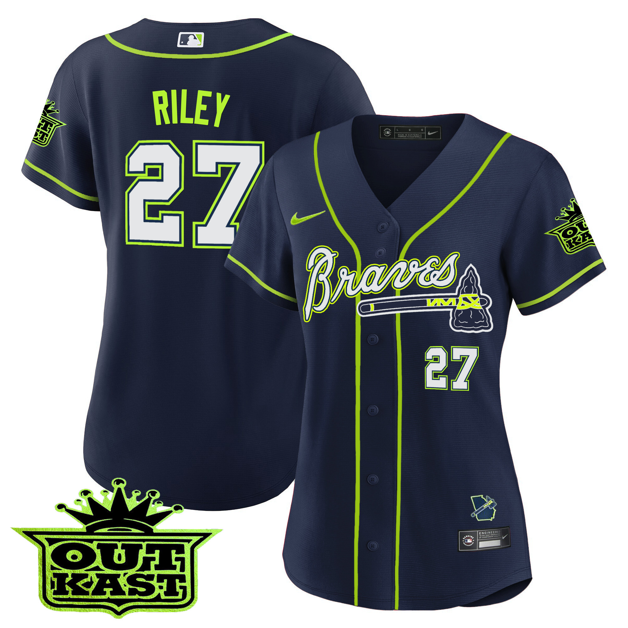 Austin Riley Women's Atlanta Braves Outkast Baseball V2 Atliens Jersey - All Stitched