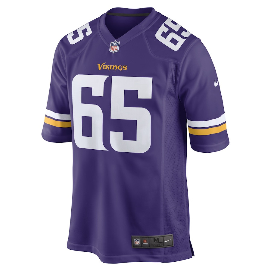 Austin Schlottmann 65 Minnesota Vikings Game Player Stitched Jersey – Purple
