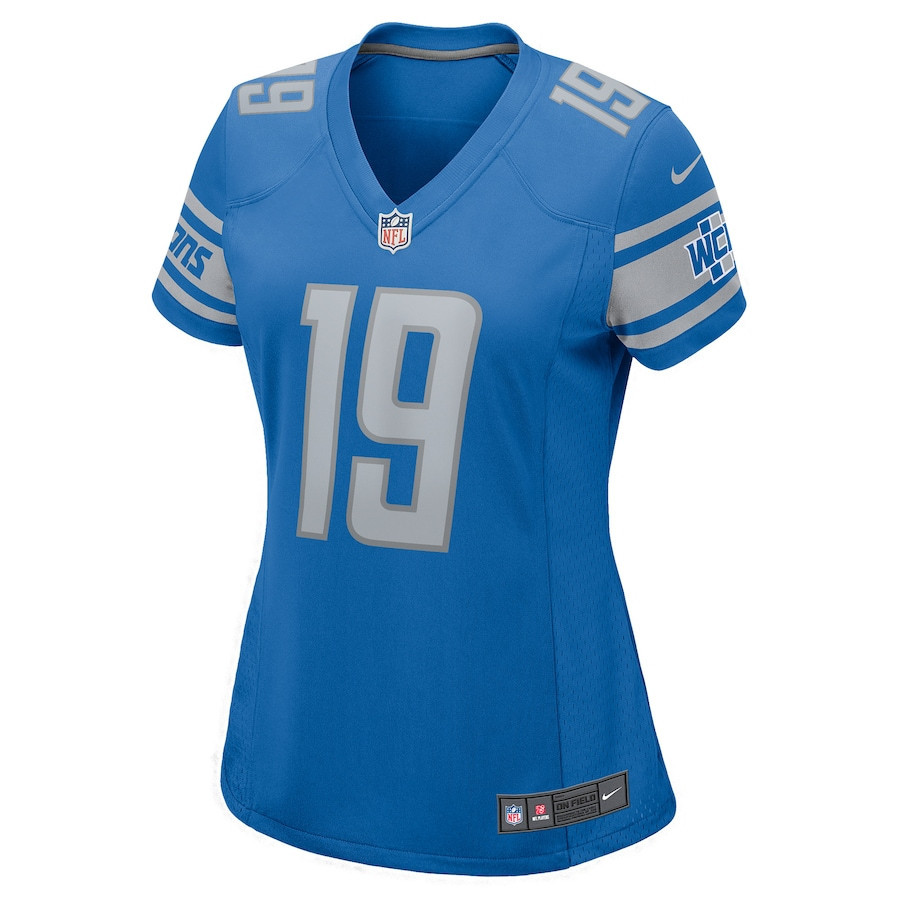 Austin Seibert 19 Detroit Lions Women’s Player Game Stitched Jersey – Blue