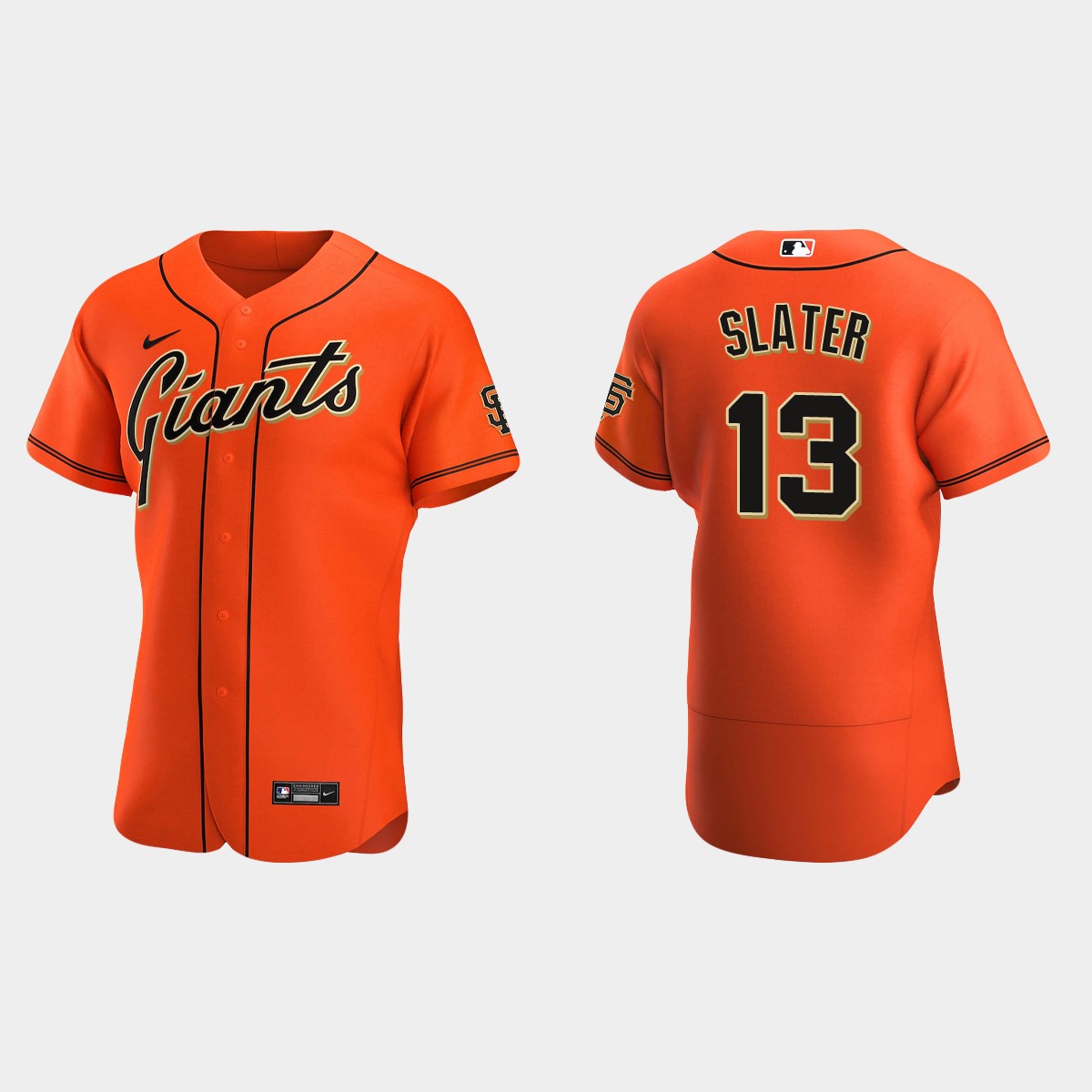 Austin Slater #13 San Francisco Giants Alternate Jersey – Orange