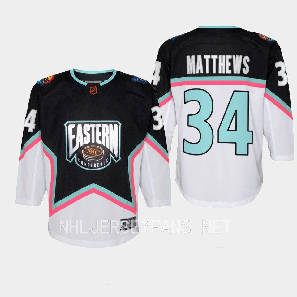 Auston Matthews 34 Toronto Maple Leafs 2023 All-Star Eastern Stitched Jersey Black