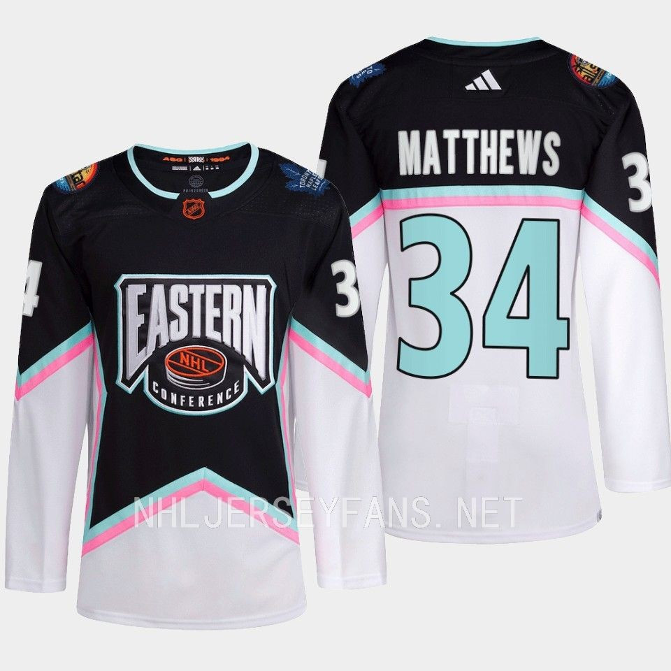 Auston Matthews 34 Toronto Maple Leafs 2023 All-Star Game Stitched Jersey Black Equipment