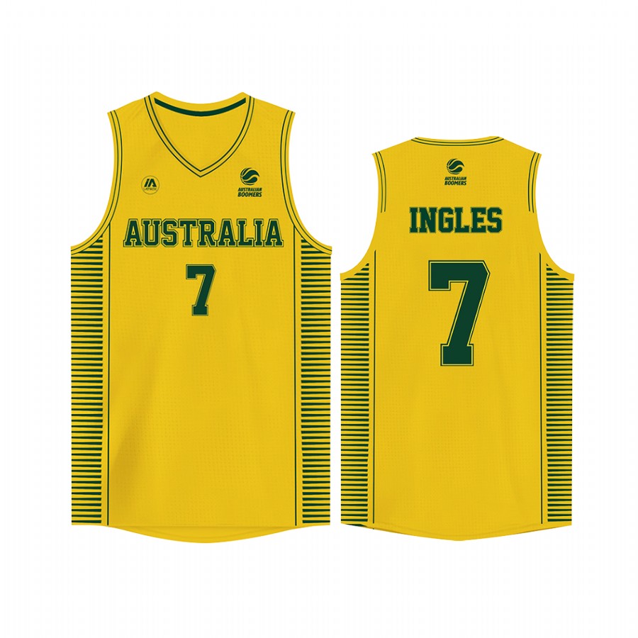 Australia Joe Ingles Gold Home Jersey