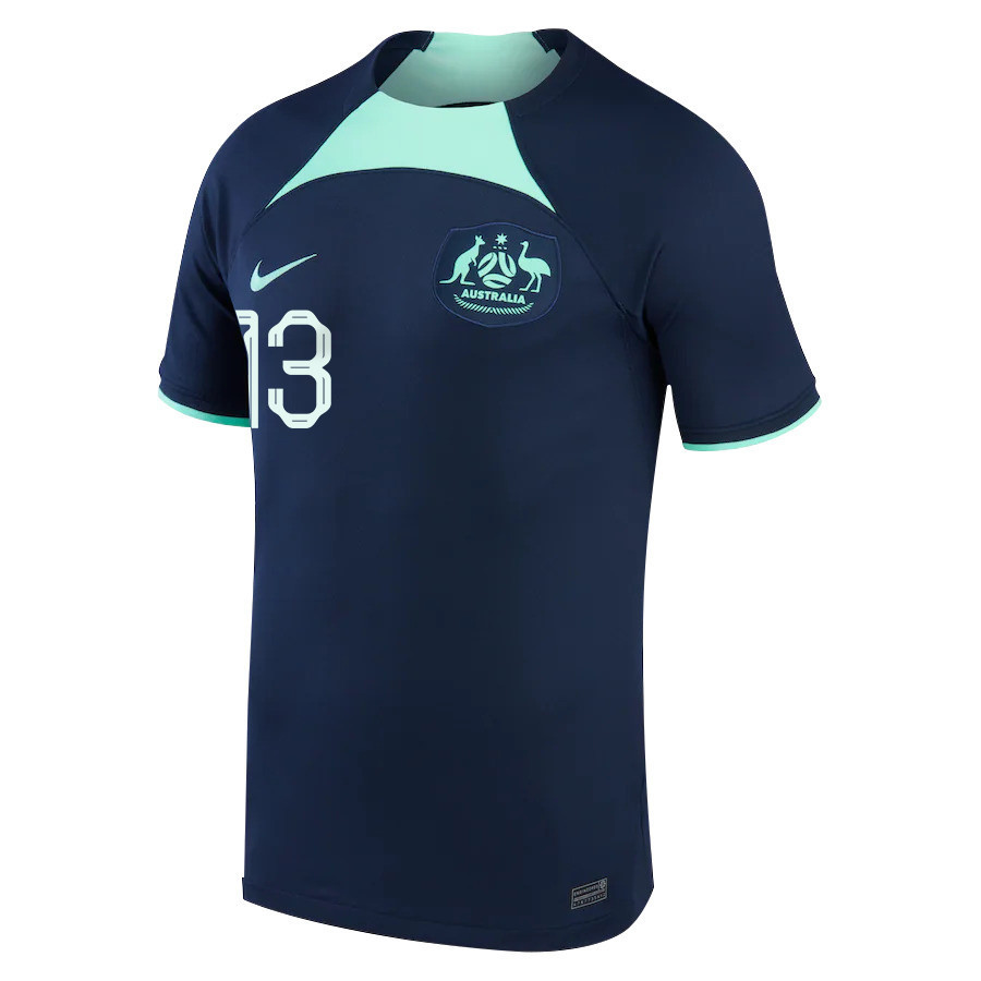 Australia National Team FIFA World Cup Qatar 2022 Aaron Mooy 13 – Patch Away Men Soccer Jersey