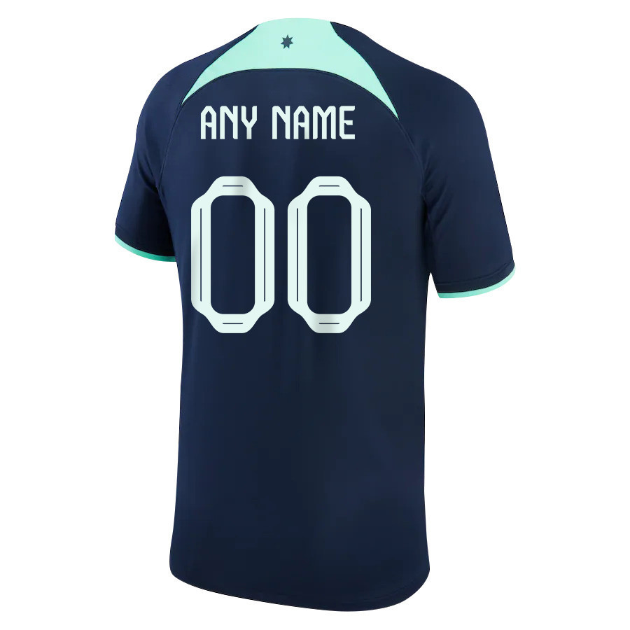 Australia National Team FIFA World Cup Qatar 2022 Custom 00 – Patch Away Men Soccer Jersey