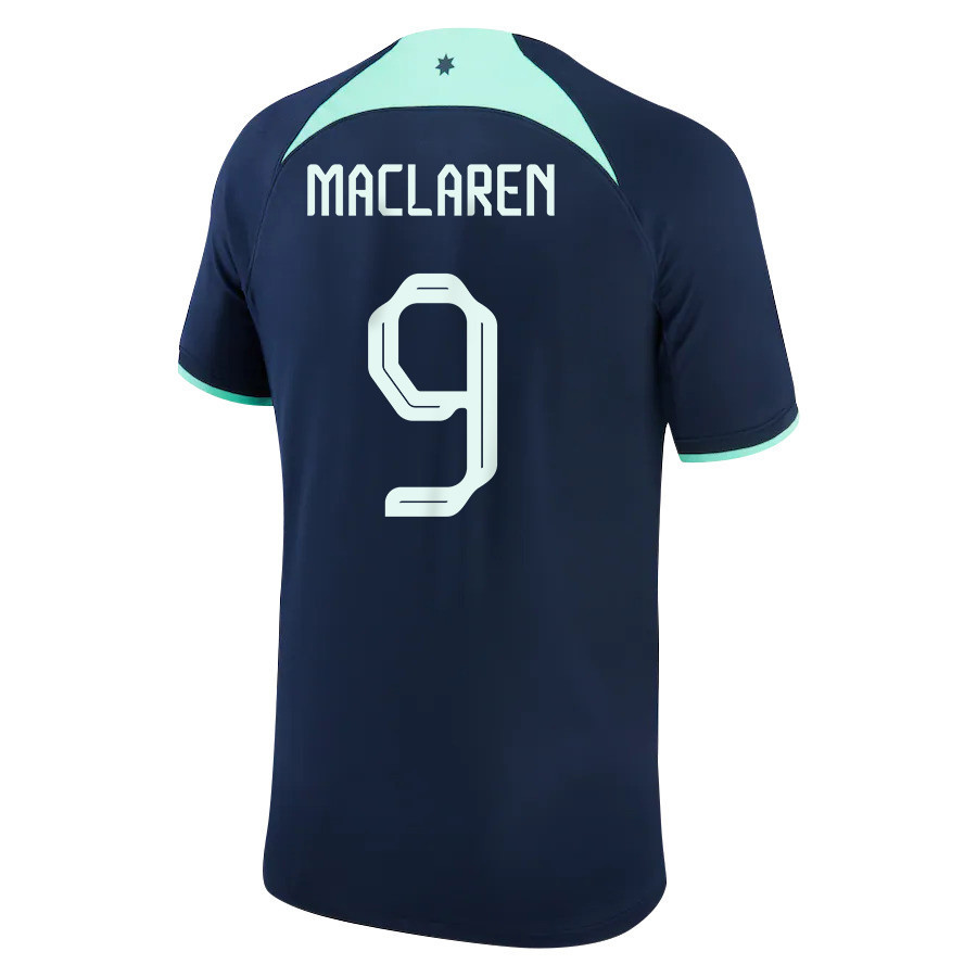 Australia National Team FIFA World Cup Qatar 2022 Jamie Maclaren 9 – Patch Away Men Soccer Jersey