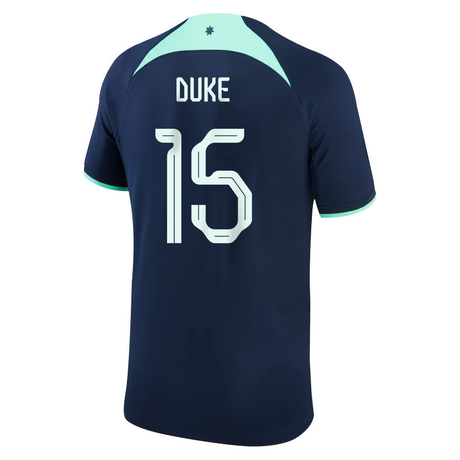 Australia National Team FIFA World Cup Qatar 2022 Mitchell Duke 15 – Patch Away Men Soccer Jersey