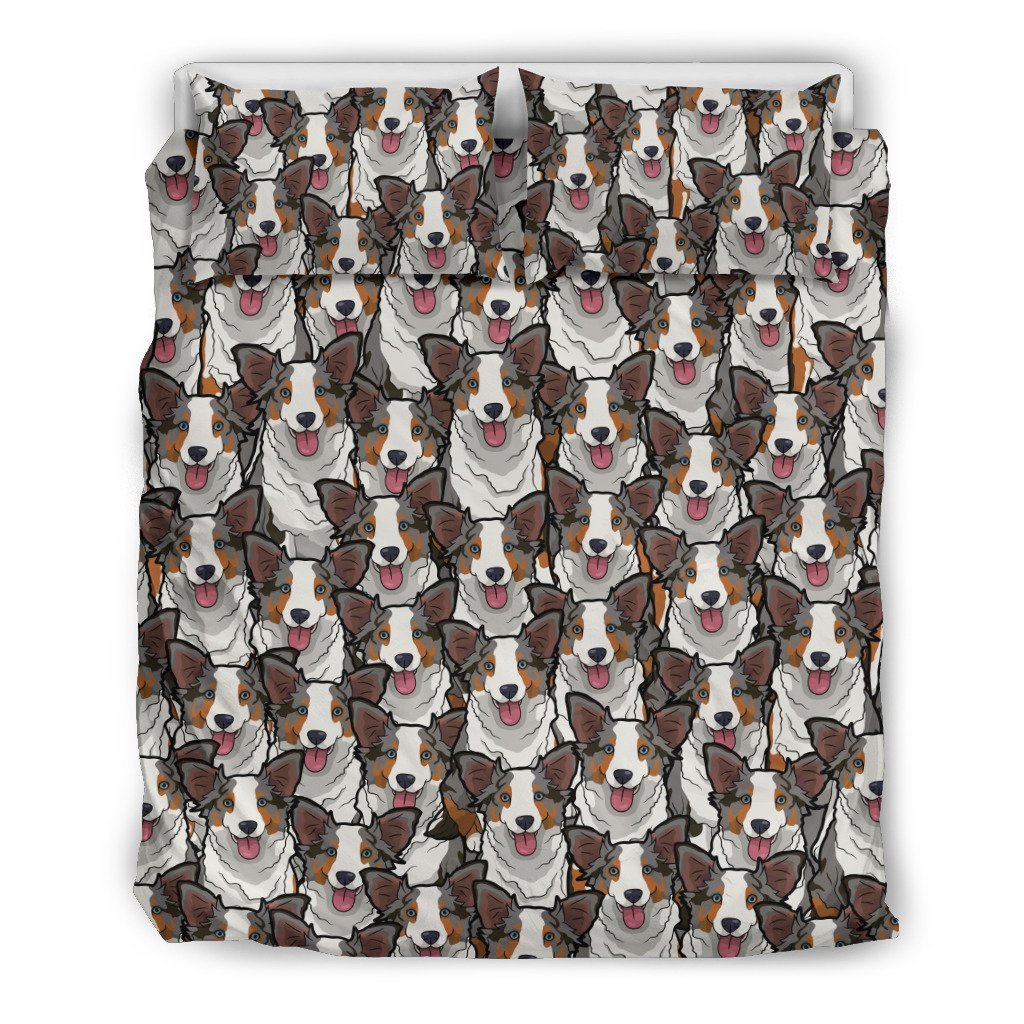 Australian Hepherd 3D Customized Duvet Cover Bedding Set