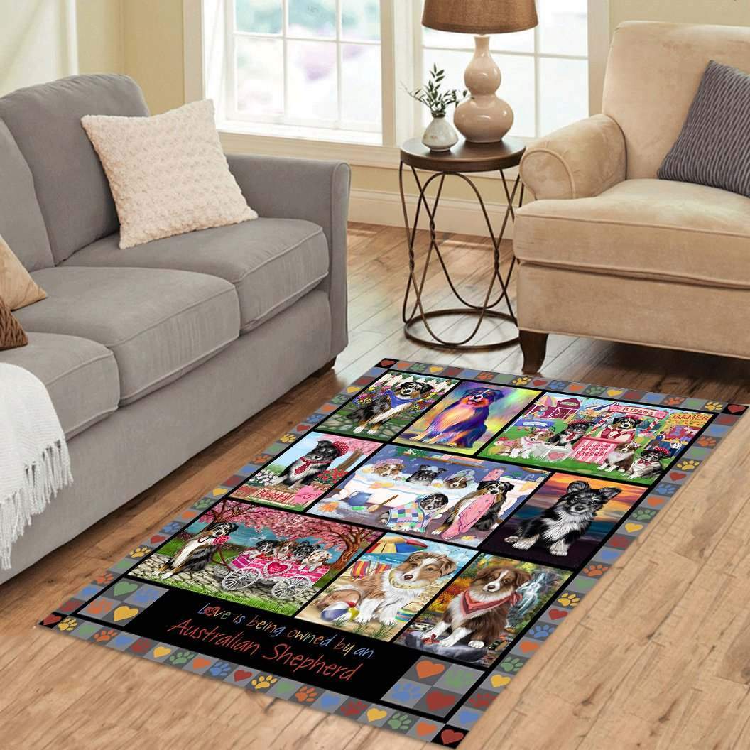 Australian Shepherd Limited Edition Rectangle Rug