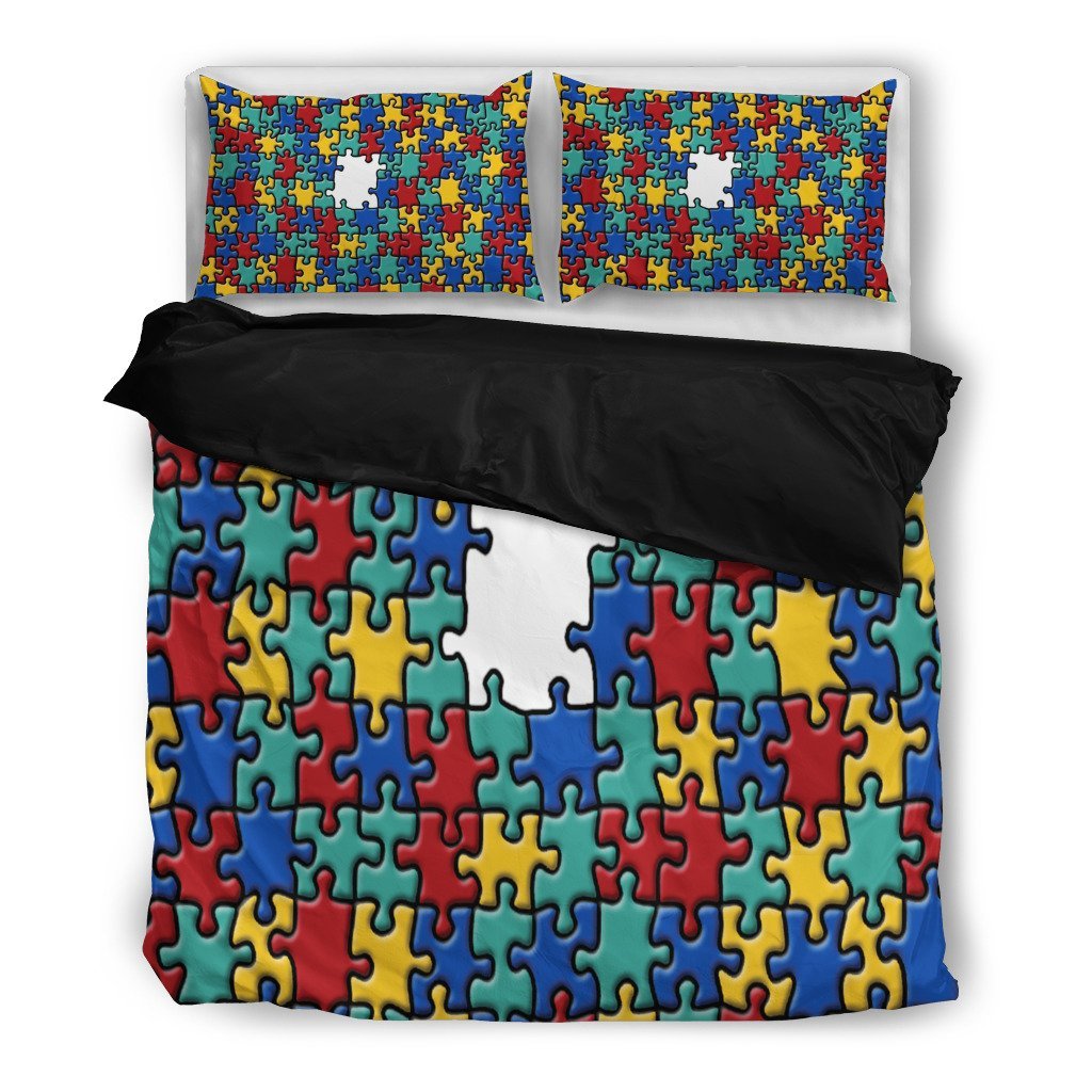 Autism Awareness 3D Customized Duvet Cover Bedding Set