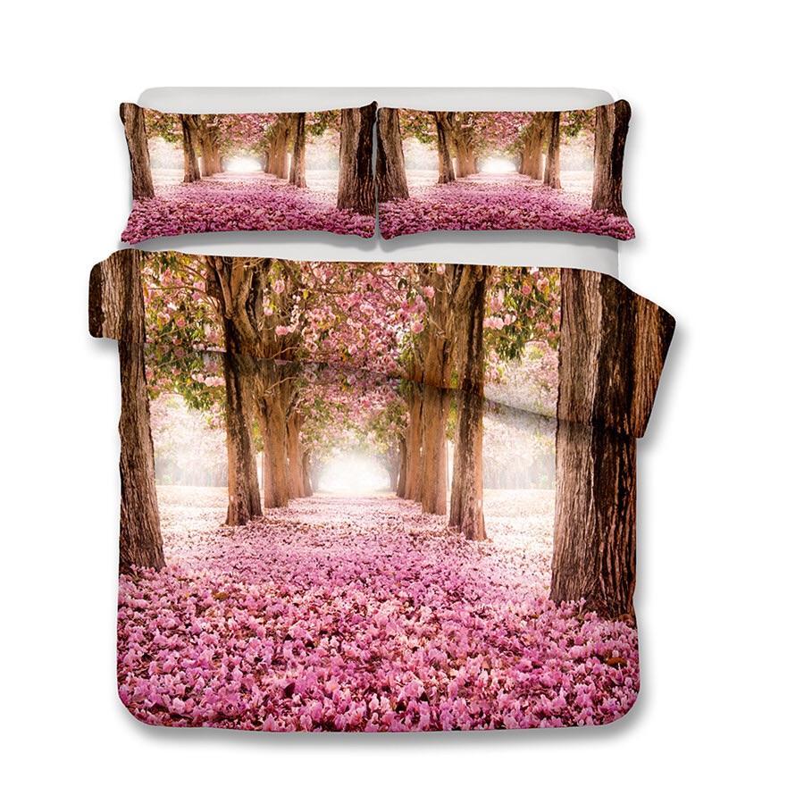 Autumn Bloosom Glory 3D Customized Duvet Cover Bedding Set