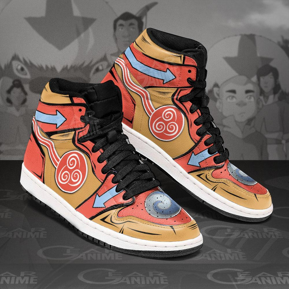 Avatar Air Nation JD1s Sneakers The Last Airbender Shoes, Air Jordan Hightop