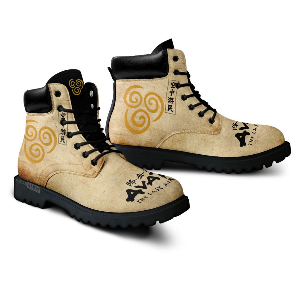 Avatar The Last Airbender Air Nation Boots Anime Custom Shoes