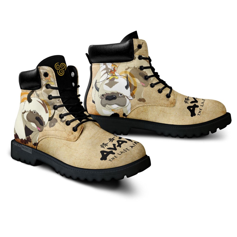 Avatar The Last Airbender Appa Boots Anime Custom Shoes