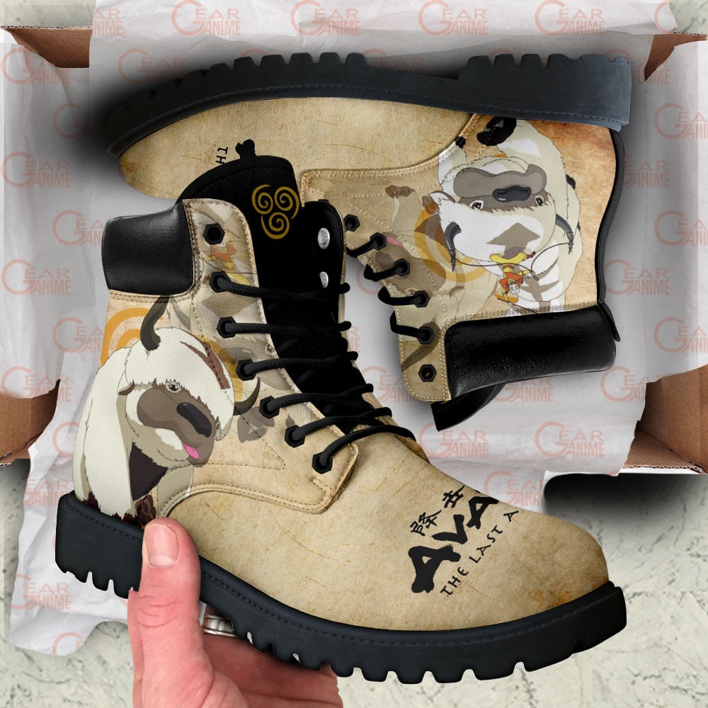 Avatar The Last Airbender Appa Boots Anime Custom Shoes