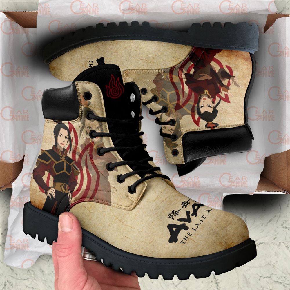 Avatar The Last Airbender Azula Boots Anime Custom Shoes