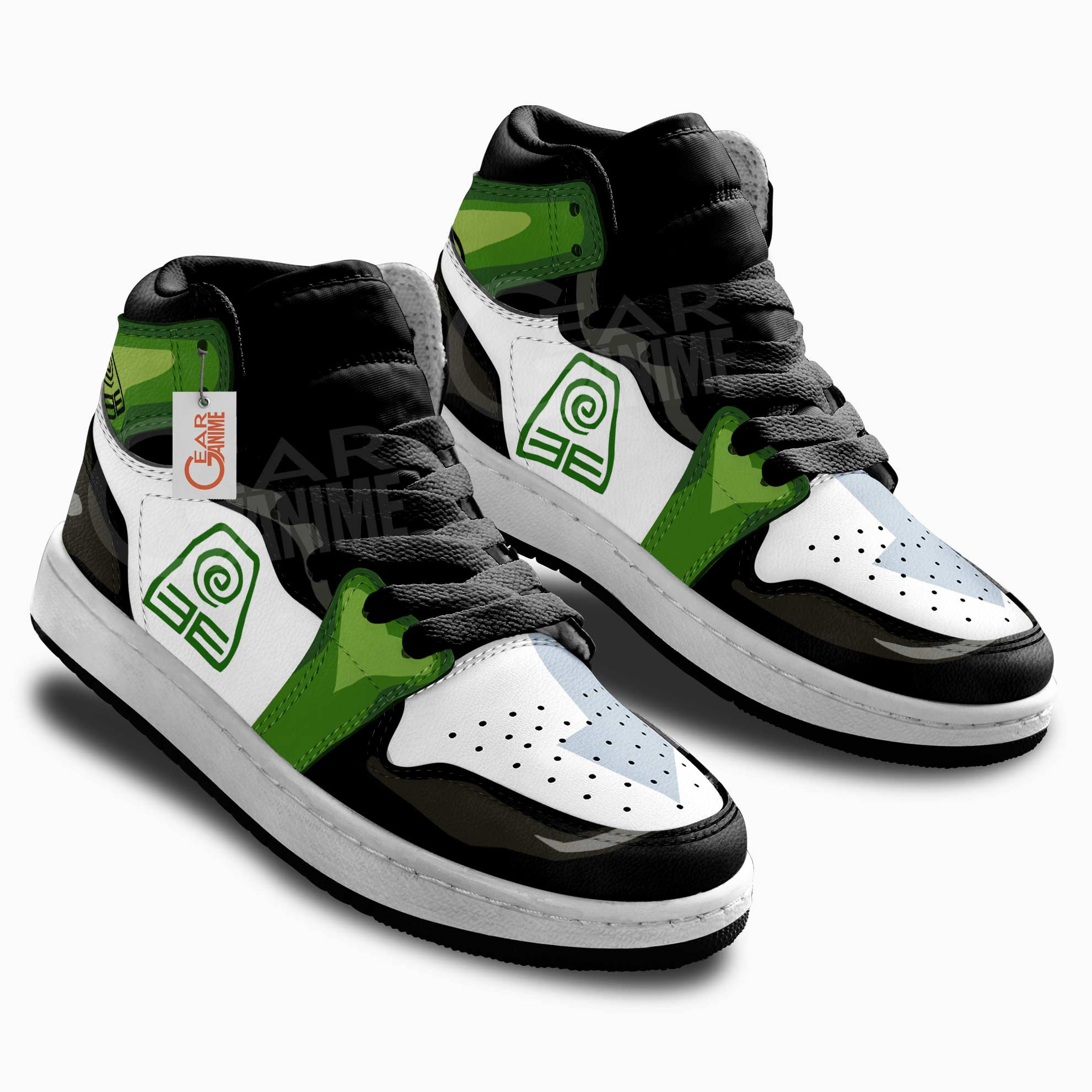 Avatar The Last Airbender Earth Nation Anime Custom Kids Sneakers