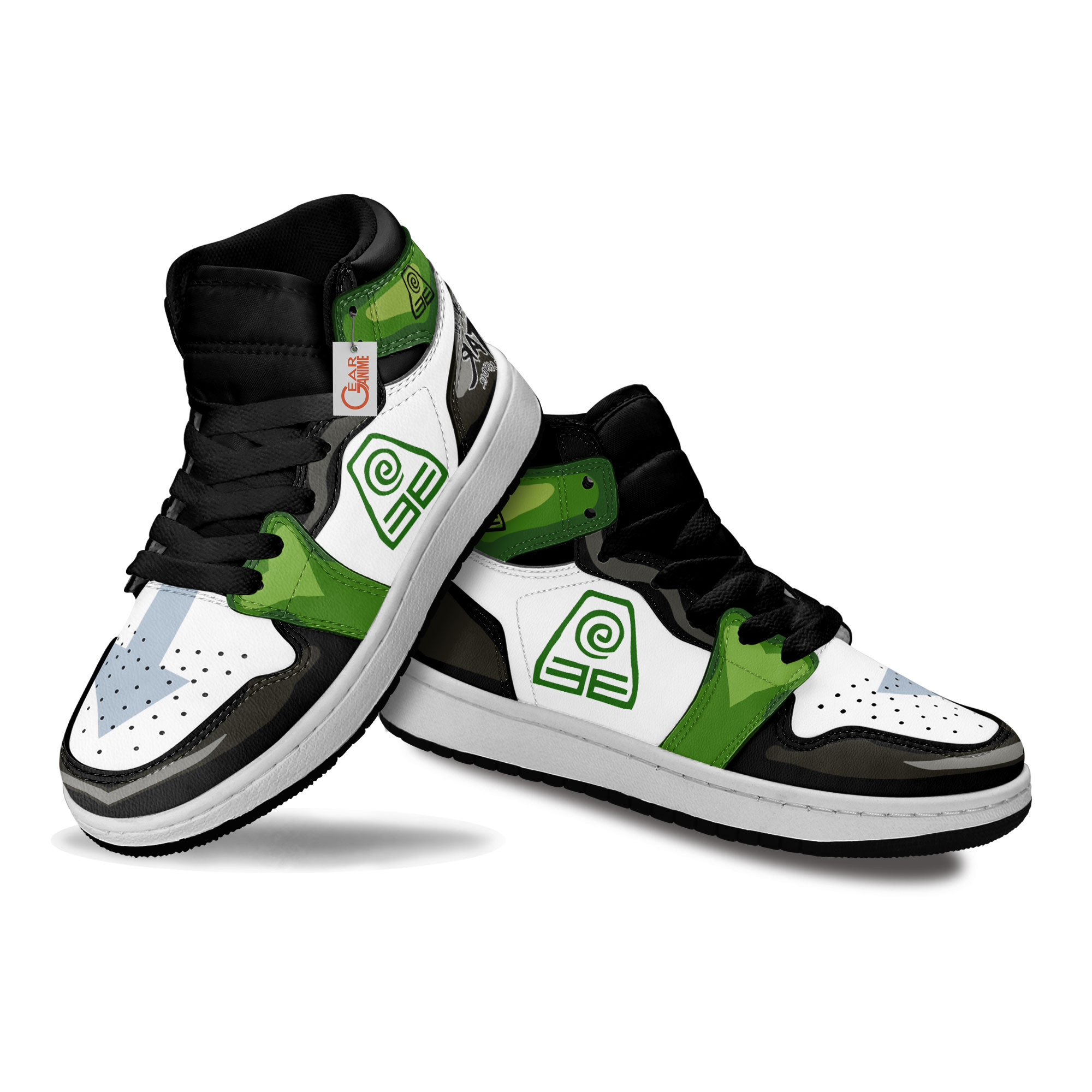Avatar The Last Airbender Earth Nation Anime Custom Kids Sneakers