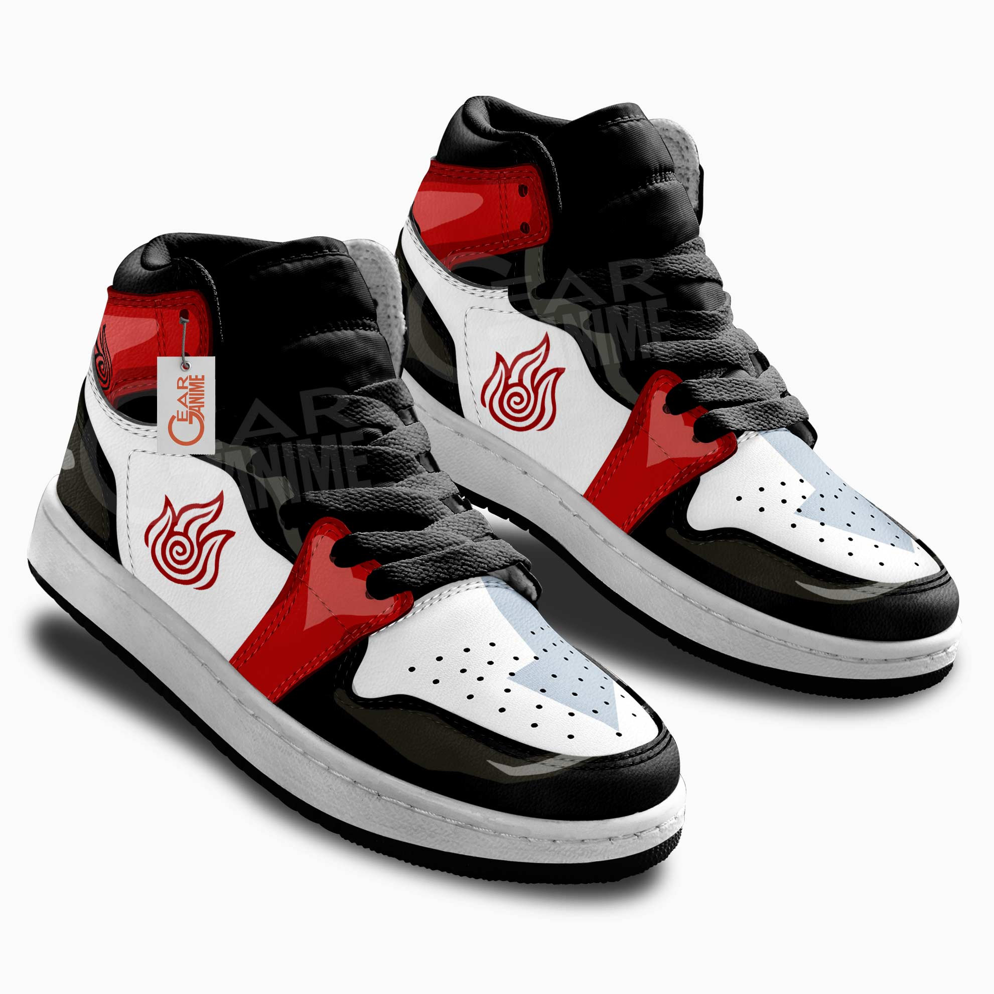 Avatar The Last Airbender Fire Nation Anime Custom Kids Sneakers