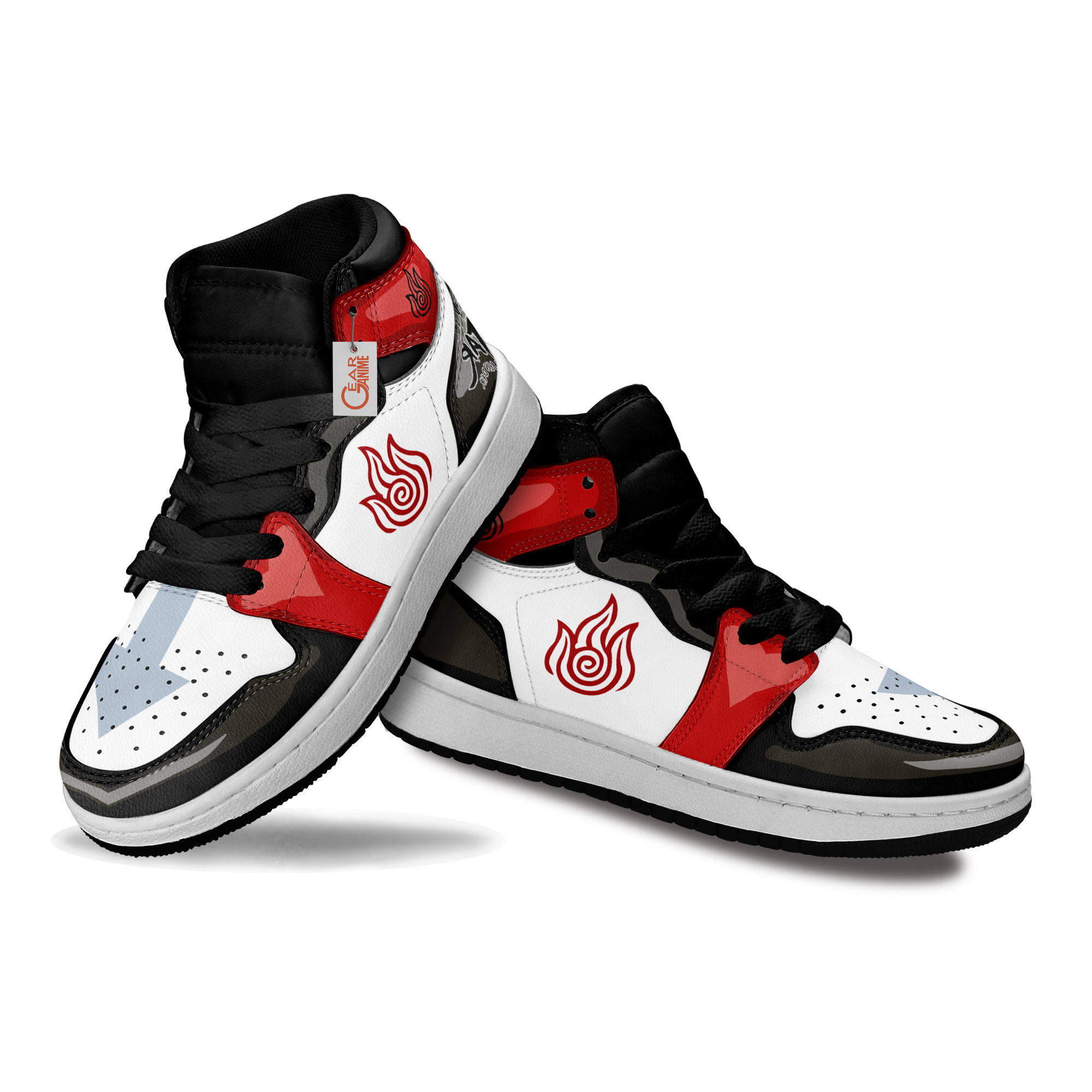 Avatar The Last Airbender Fire Nation Anime Custom Kids Sneakers