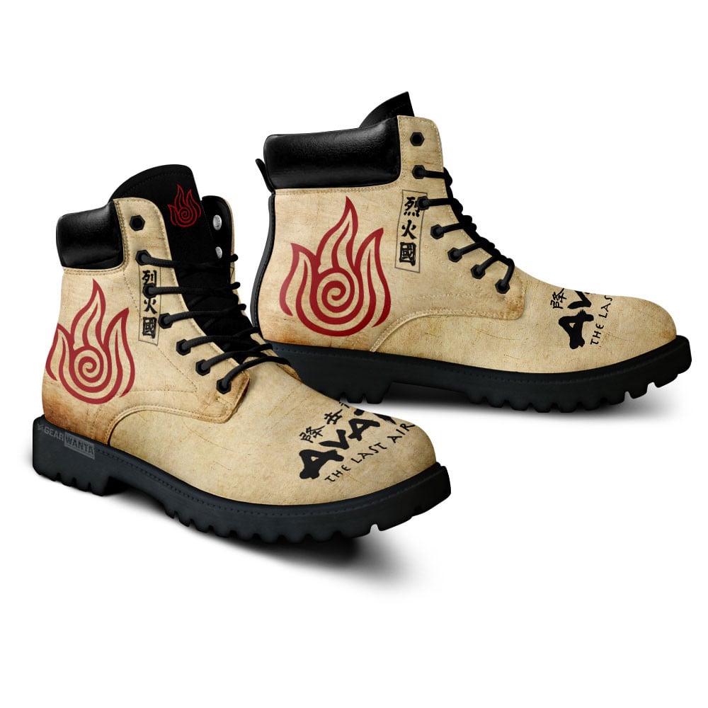Avatar The Last Airbender Fire Nation Boots Anime Custom Shoes