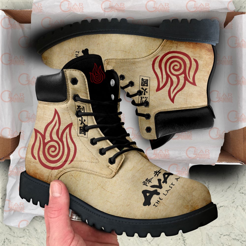 Avatar The Last Airbender Fire Nation Boots Anime Custom Shoes