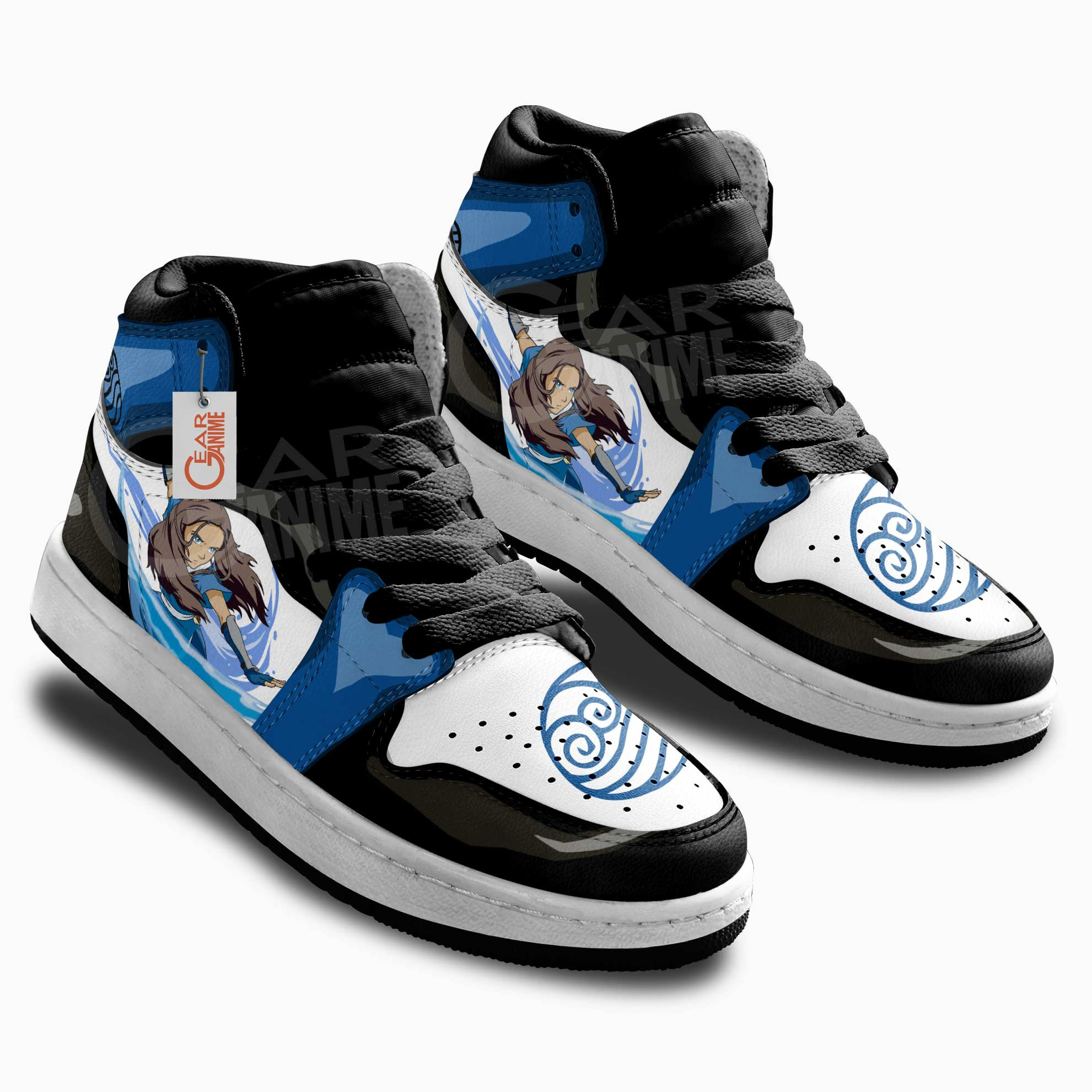 Avatar The Last Airbender Katara Anime Custom Kids Sneakers