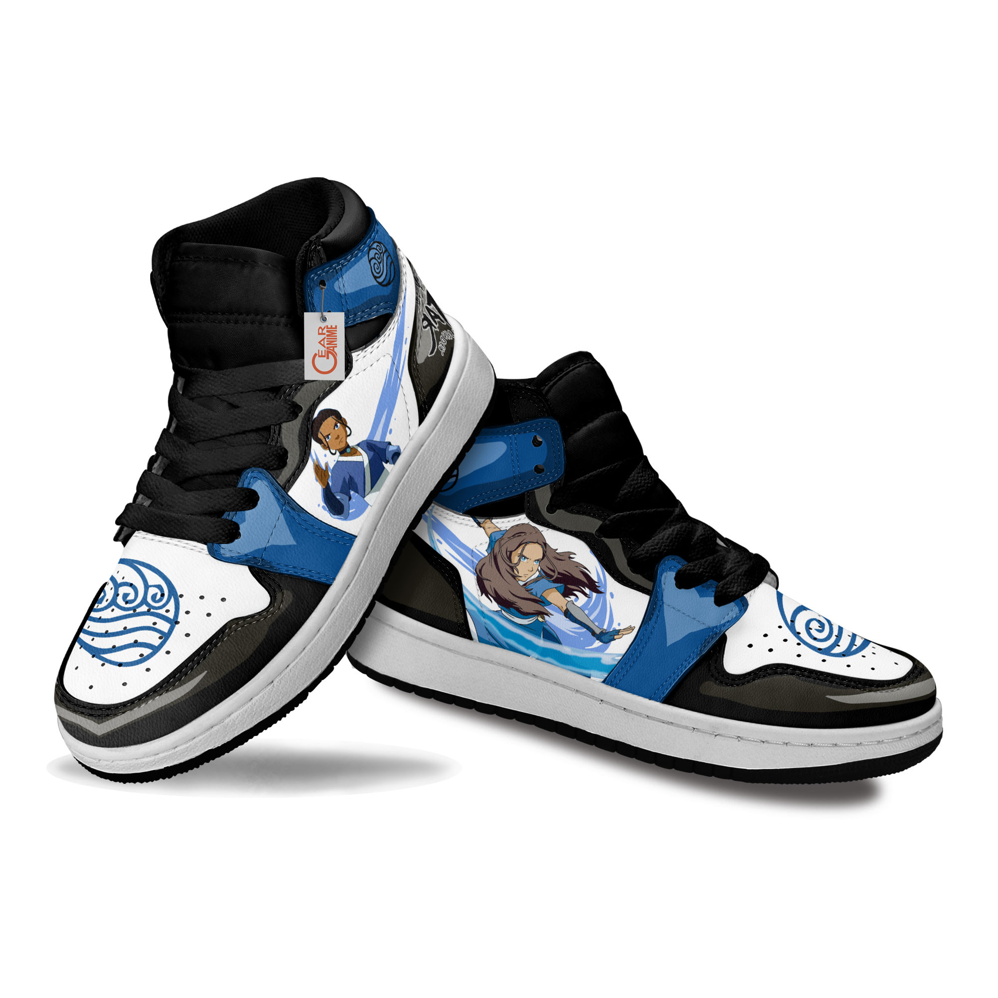 Avatar The Last Airbender Katara Anime Custom Kids Sneakers