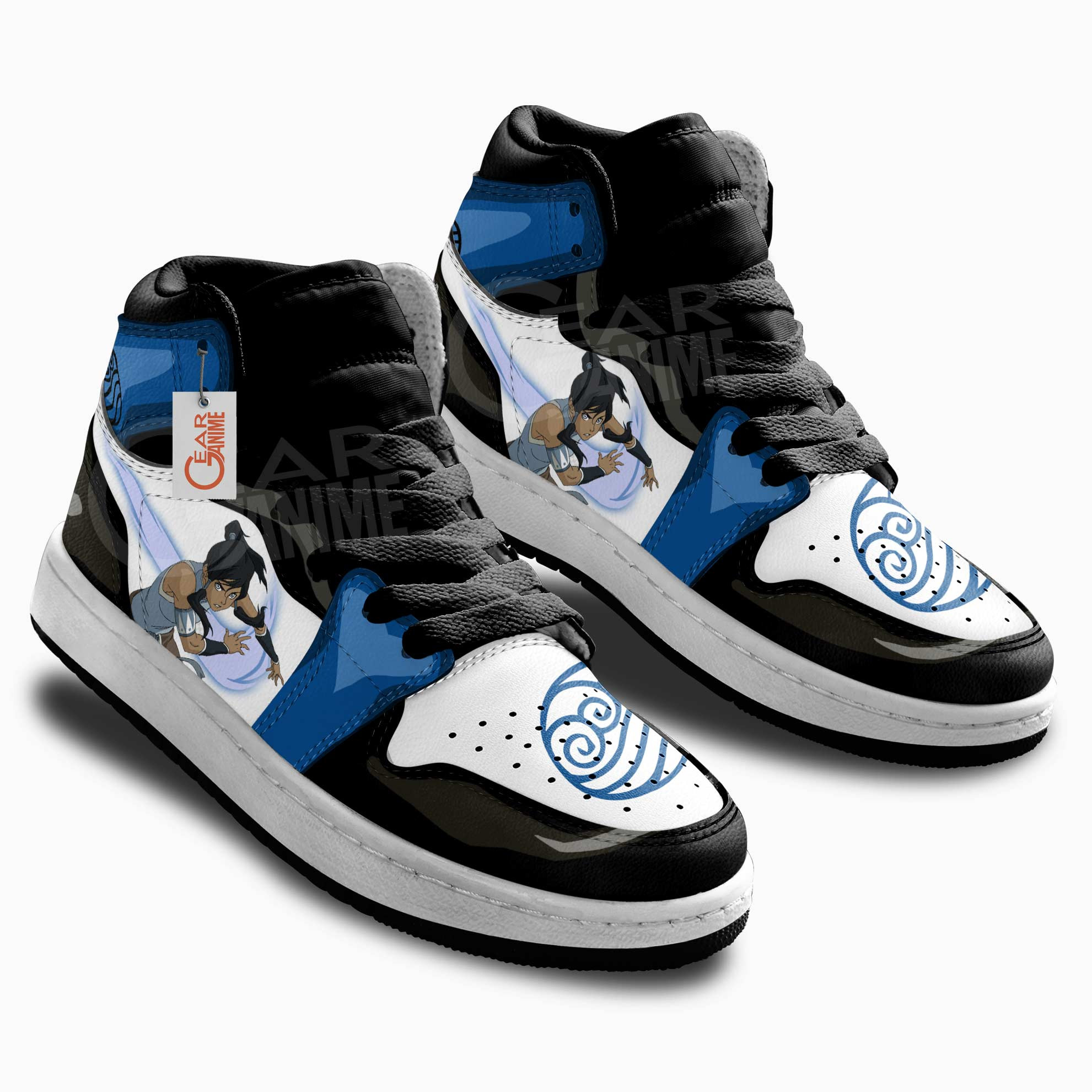 Avatar The Last Airbender Korra Anime Custom Kids Sneakers