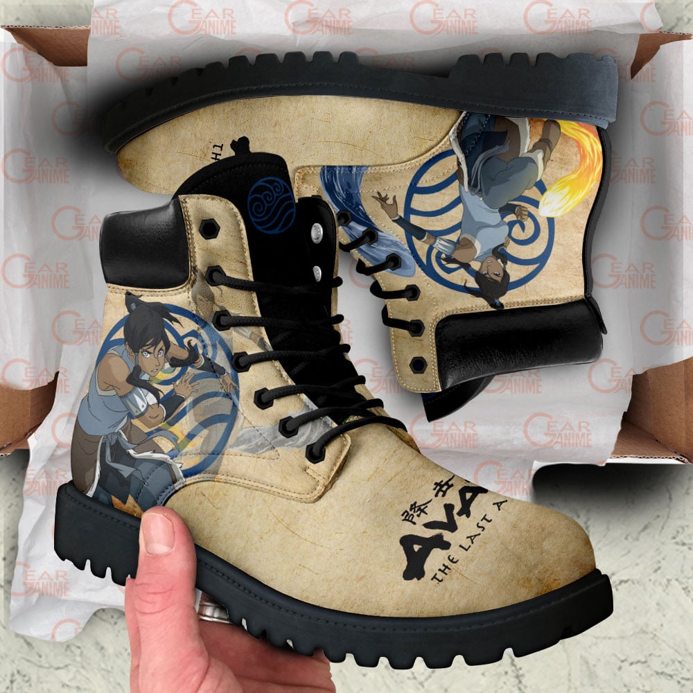 Avatar The Last Airbender Korra Boots Anime Custom Shoes