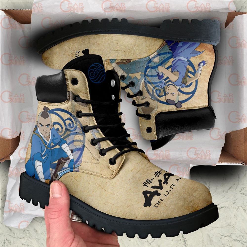 Avatar The Last Airbender Sokka Boots Anime Custom Shoes