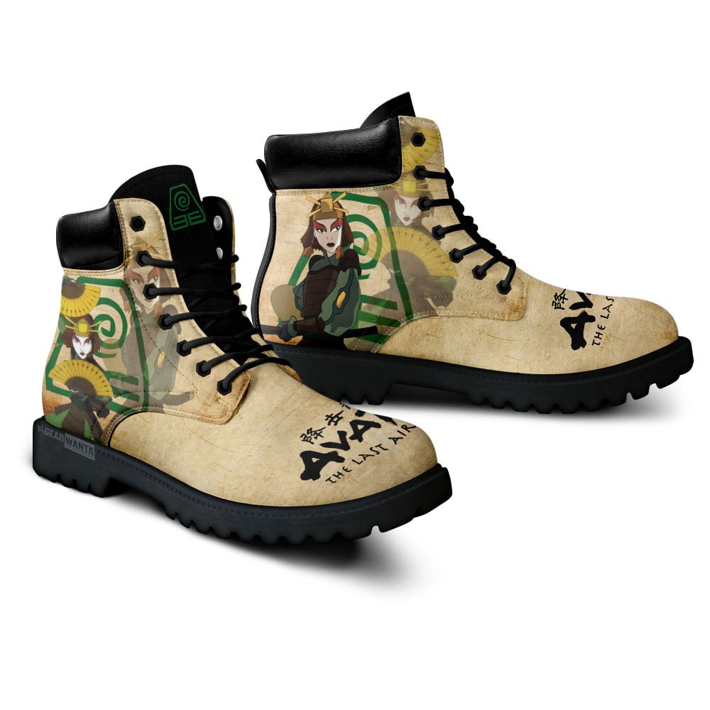 Avatar The Last Airbender Suki Boots Anime Custom Shoes