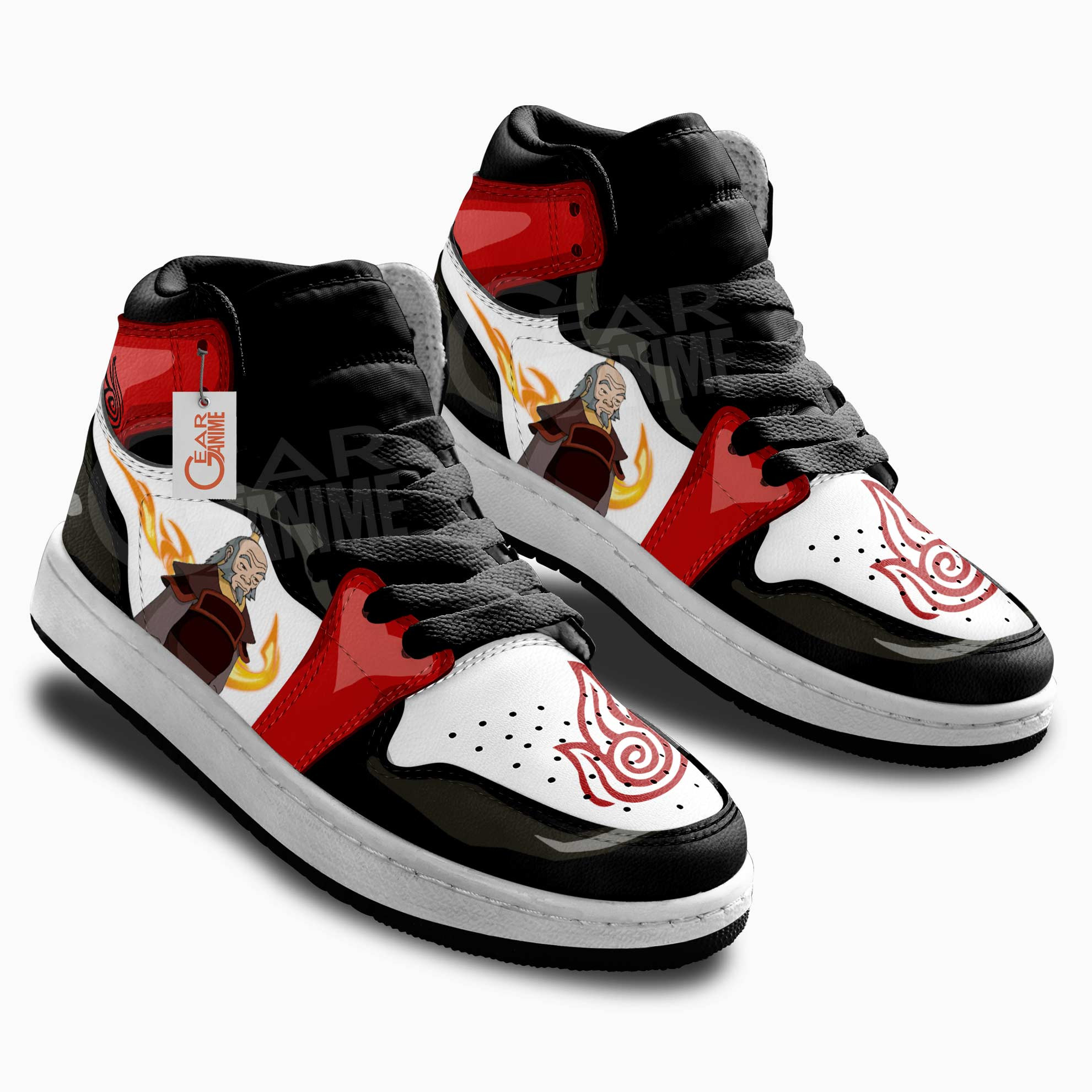 Avatar The Last Airbender Uncle Iroh Anime Custom Kids Sneakers