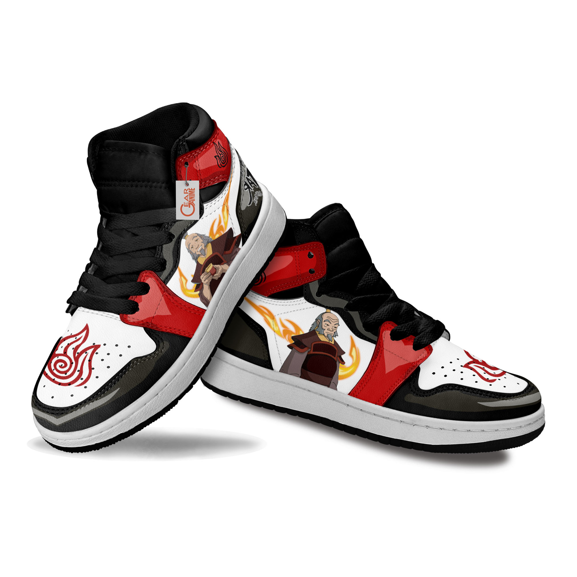 Avatar The Last Airbender Uncle Iroh Anime Custom Kids Sneakers
