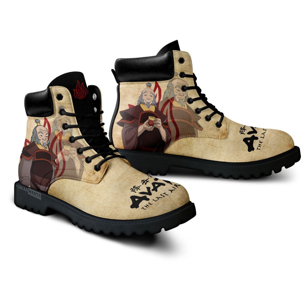 Avatar The Last Airbender Uncle Iroh Boots Anime Custom Shoes