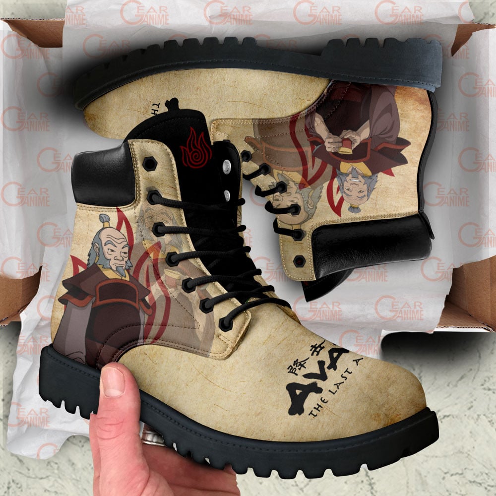 Avatar The Last Airbender Uncle Iroh Boots Anime Custom Shoes