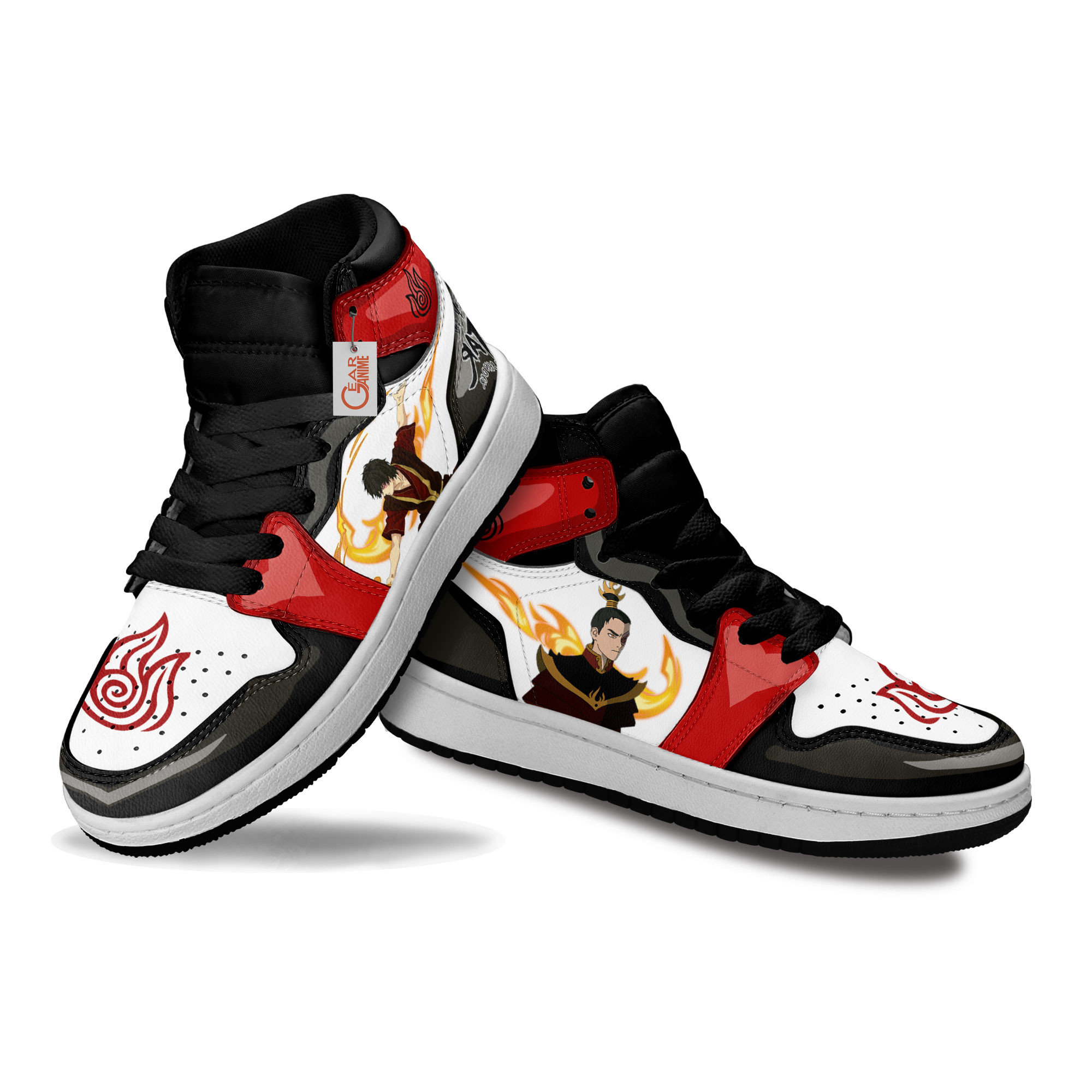Avatar The Last Airbender Zuko Anime Custom Kids Sneakers