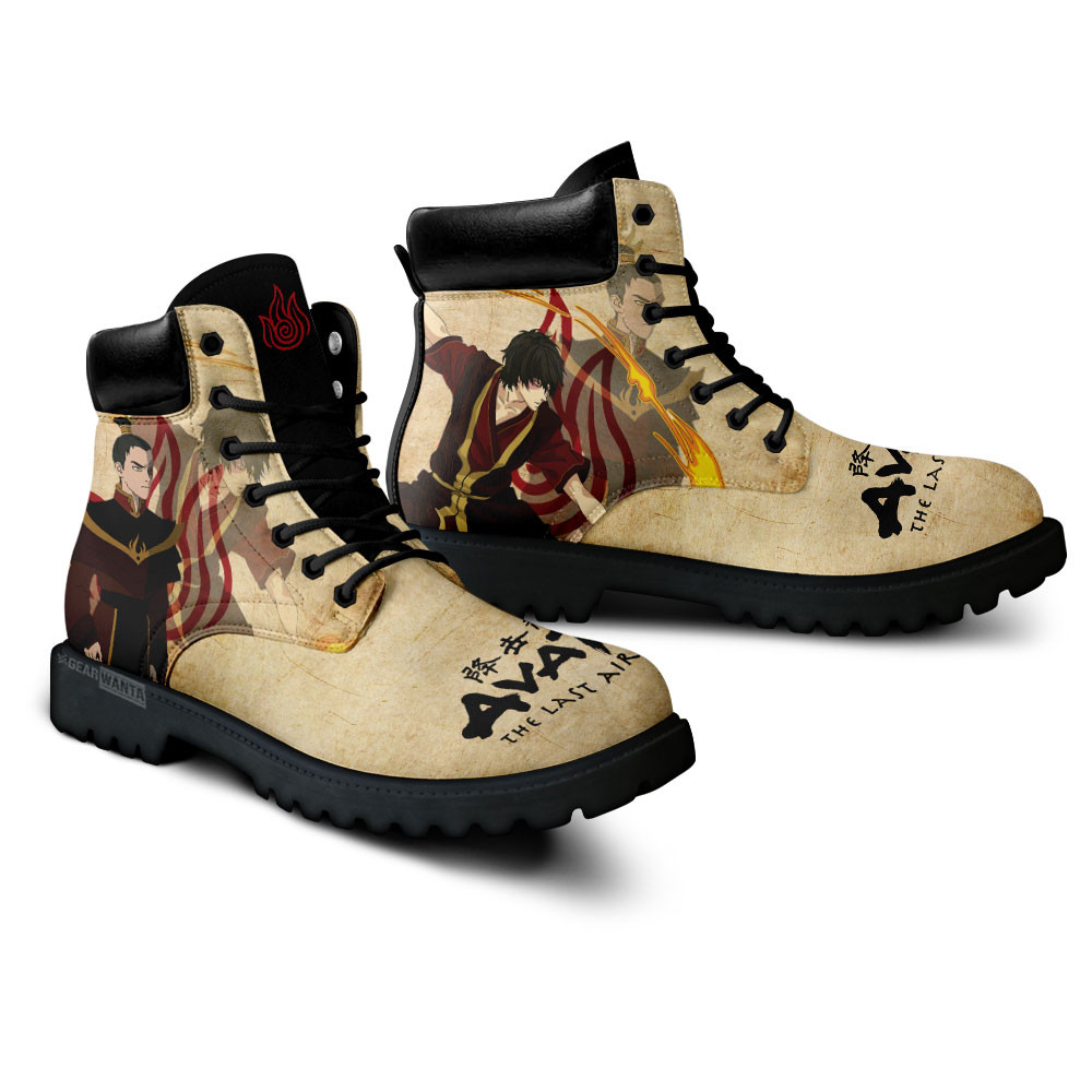 Avatar The Last Airbender Zuko Boots Anime Custom Shoes