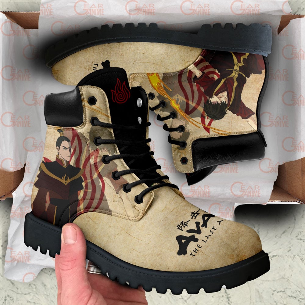 Avatar The Last Airbender Zuko Boots Anime Custom Shoes