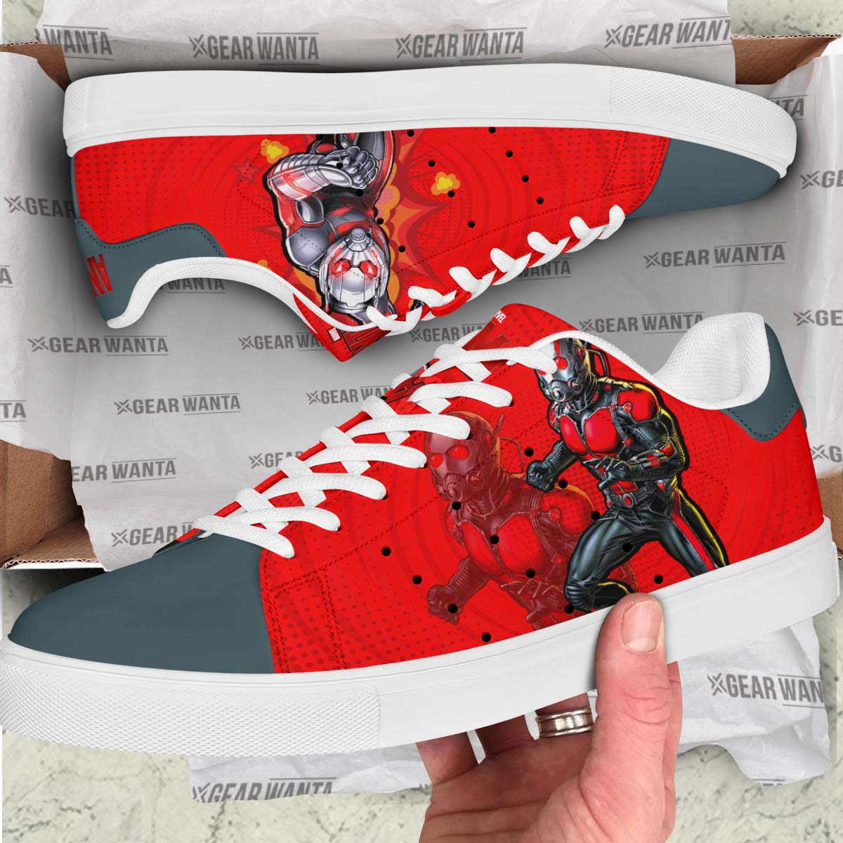 Aveger Ant-Man Custom Skate Shoes For Fans