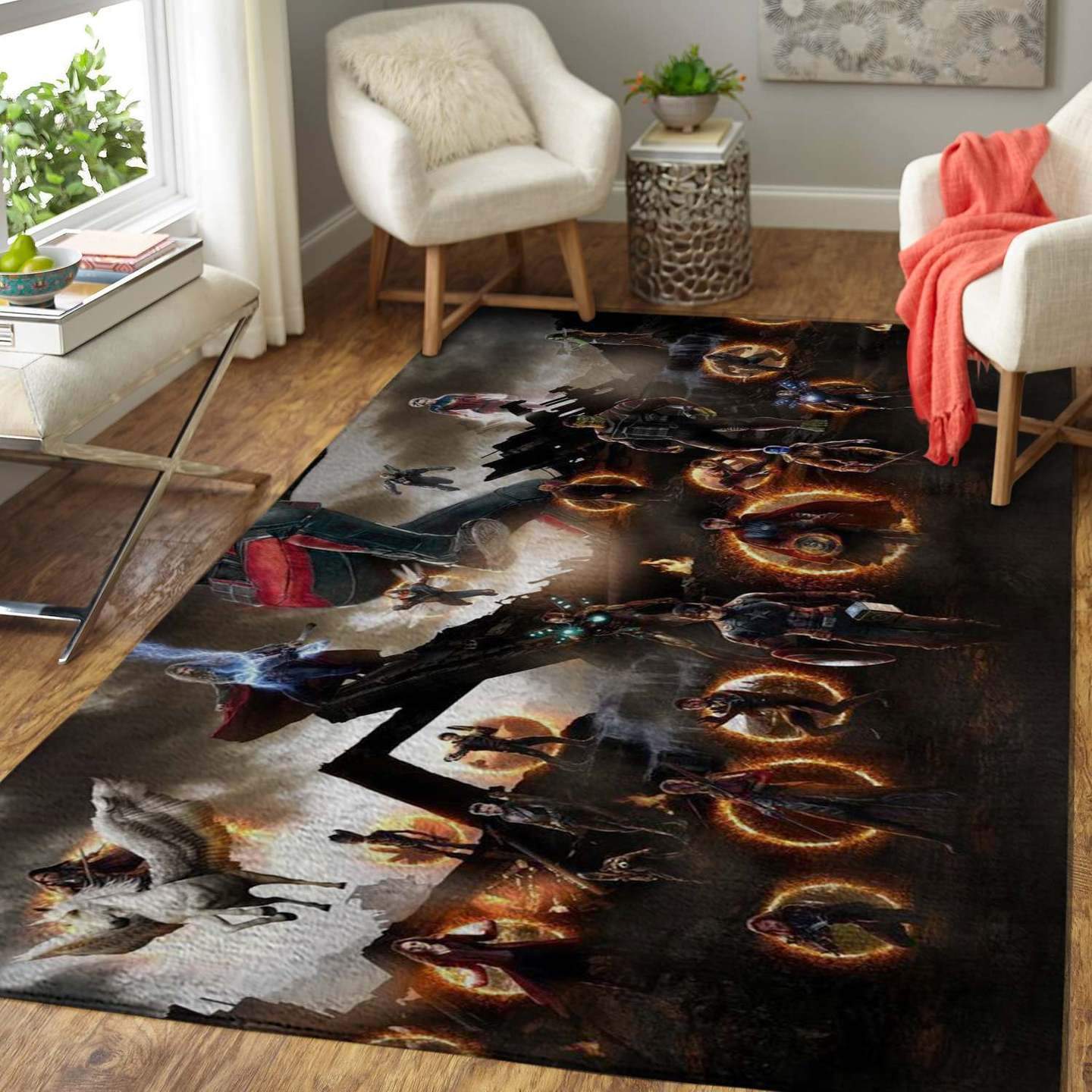 Avenger Endgame Captain America Iron Man Limited Edition Rectangle Rug