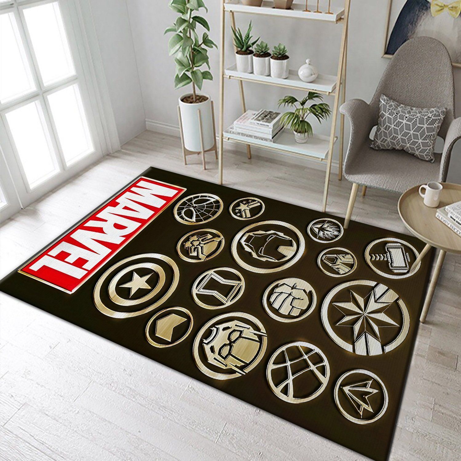 Avenger Marvel Logo Rectangle Rug – Custom Size And Printing