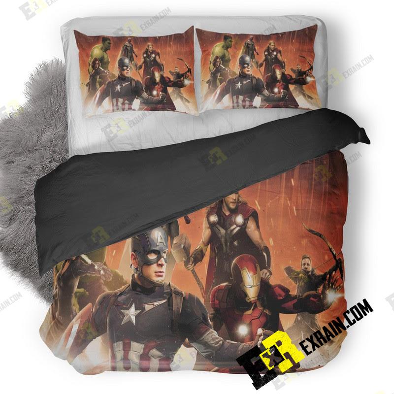 Avengers Age Of Ultron 5K Poster Nn 3D Customized Duvet Cover Bedding Set