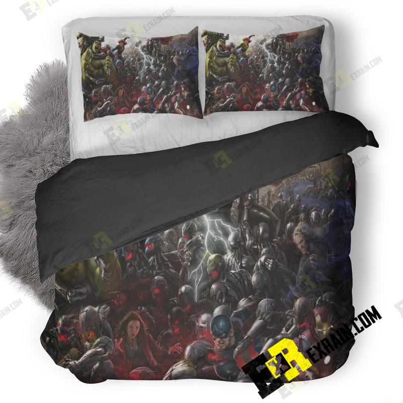 Avengers Age Of Ultron Art Work 3D Customized Duvet Cover Bedding Set