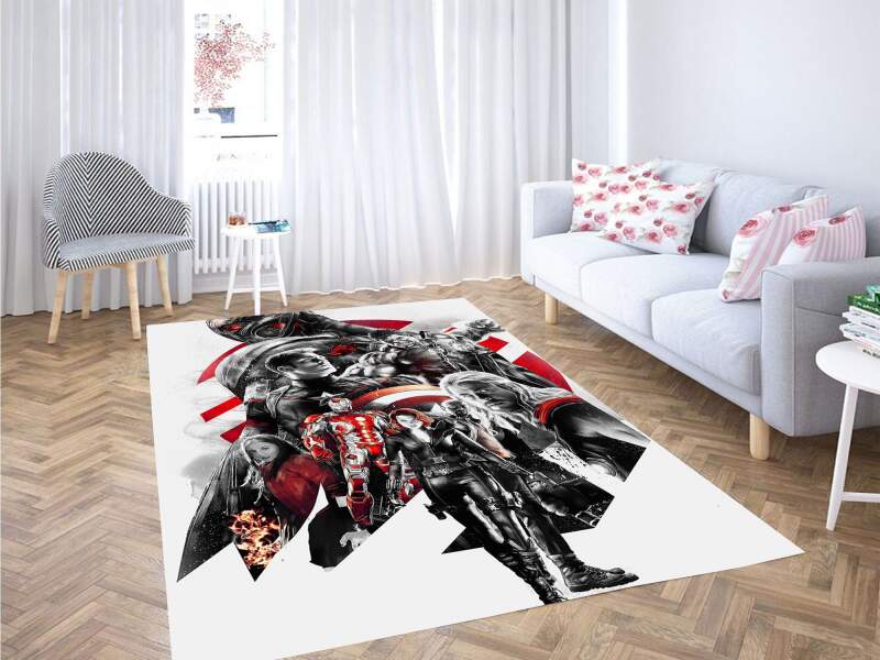 Avengers Age Of Ultron Character Carpet Rectangle Rug