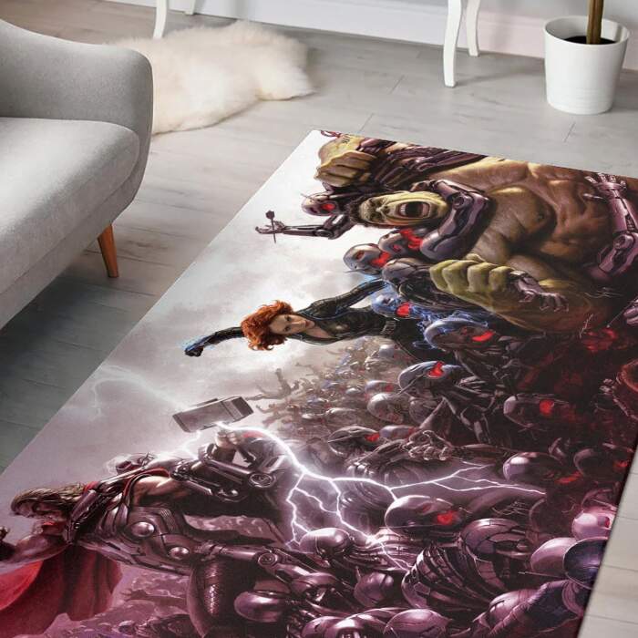Avengers Age Of Ultron Rectangle Rug – Custom Size And Printing