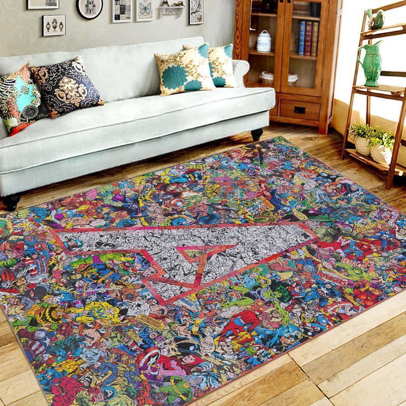 Avengers Area Rectangle Rug – Custom Size And Printing