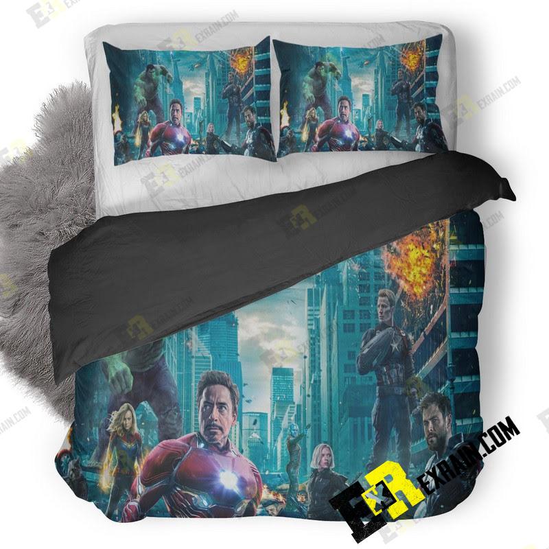 Avengers Battle At New York Gj 3D Customized Duvet Cover Bedding Set