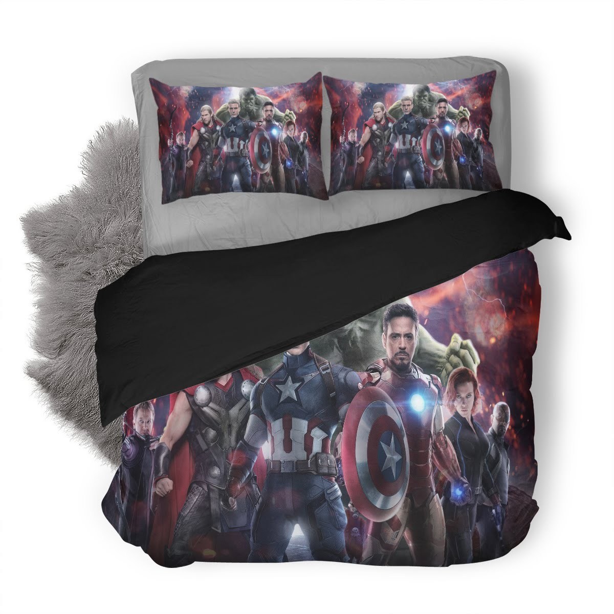 Avengers Endgame 35 3D Customized Duvet Cover Bedding Set