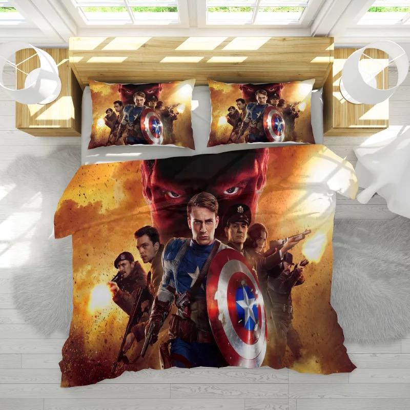 Avengers Endgame Captain America Et Et Bed 3D Bag3D Customized Duvet Cover Bedding Set
